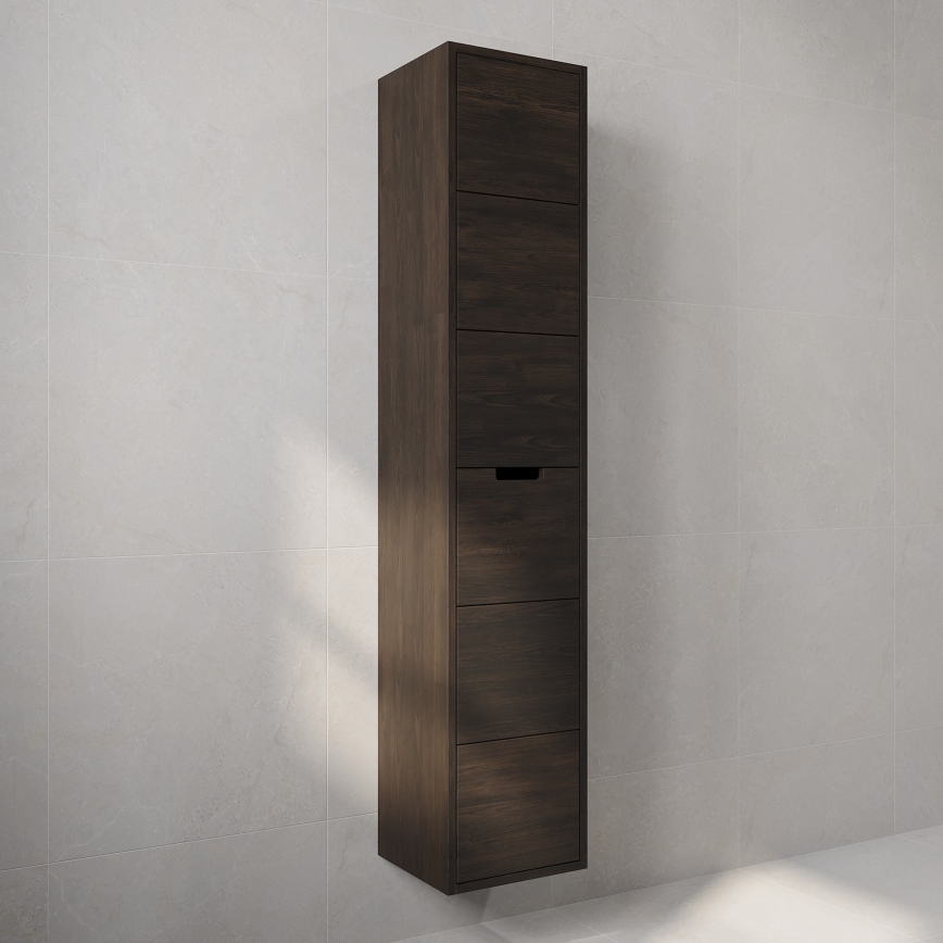 Mueble de baño GRIBSKOV de 175 cm marrón/roble