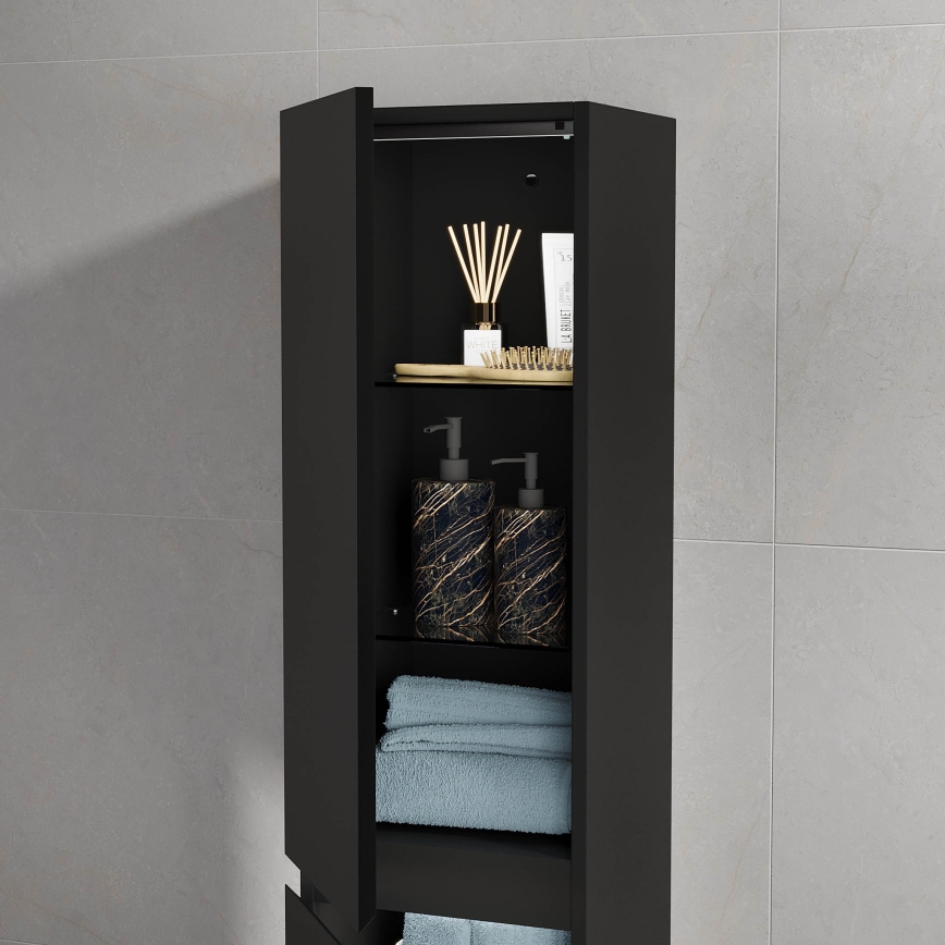 Mueble de baño HELSINKI 35x174x32 cm negro