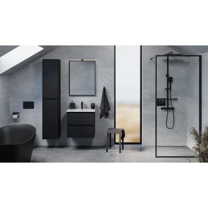 Mueble de baño MOLDE 174 cm negro