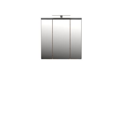 Mueble de baño mural con espejo VENOM antracita/marrón