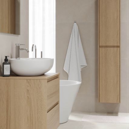 Mueble de baño TRONDHEIM 35x174x30 cm roble