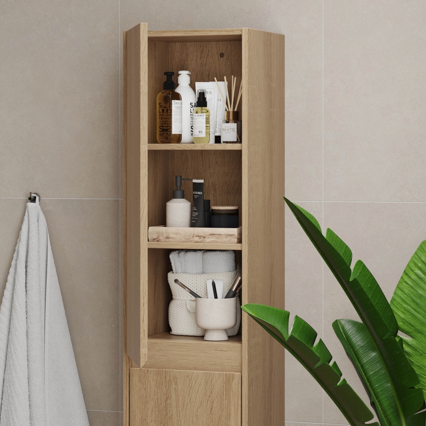 Mueble de baño TRONDHEIM 35x174x30 cm roble