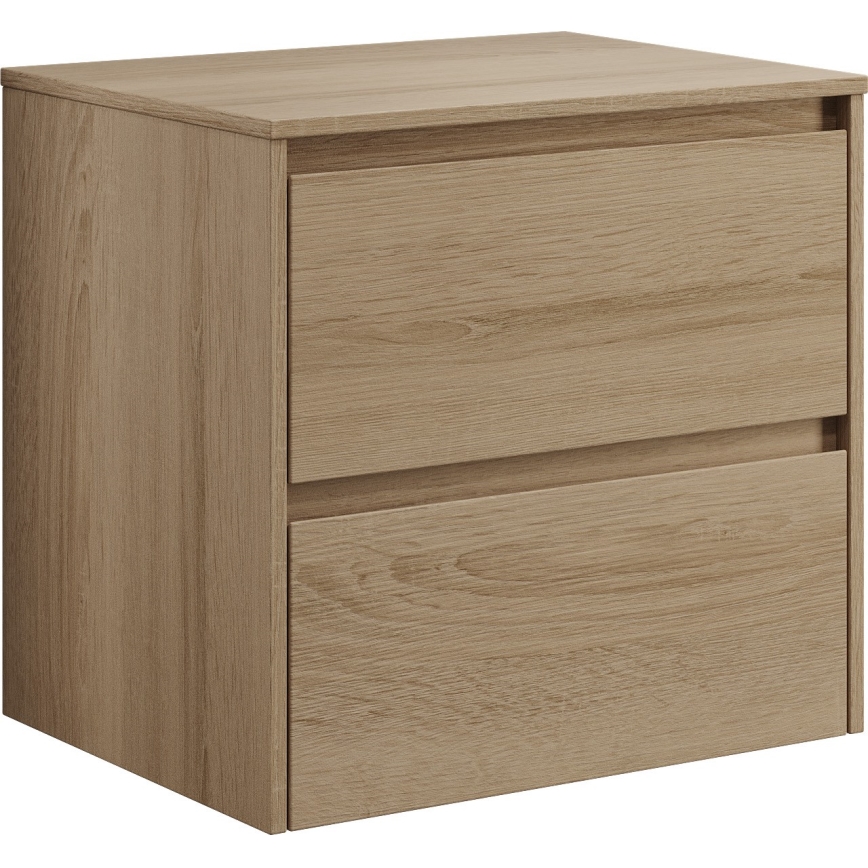 Mueble de baño TRONDHEIM para lavabo 60x57x46 cm en roble