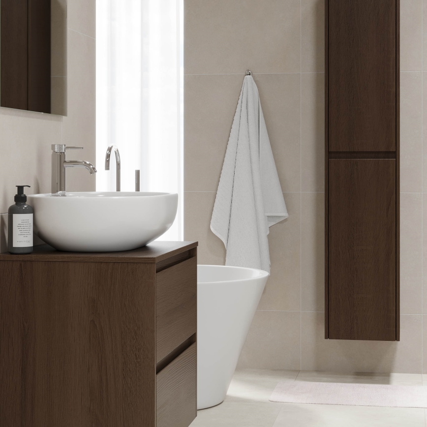 Mueble de baño TRONDHEIM para lavabo 60x57x46 cm, nogal