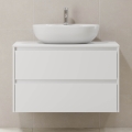 Mueble de baño TRONDHEIM para lavabo 90 cm, blanco