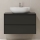 Mueble de baño TRONDHEIM para lavabo 90x57x46 cm negro