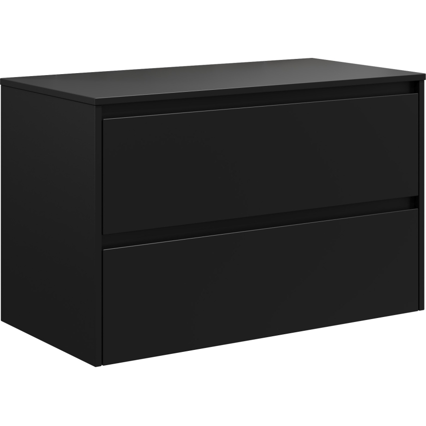 Mueble de baño TRONDHEIM para lavabo 90x57x46 cm negro