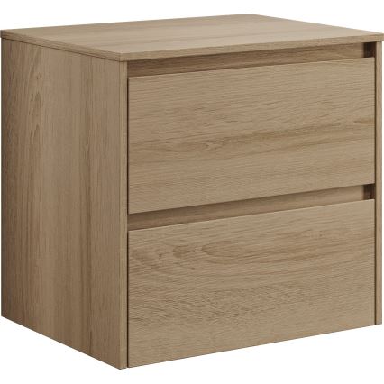 Mueble de baño TRONDHEIM para lavabo de 60 cm, roble