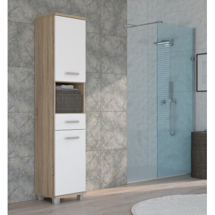 Mueble de baño VENOM blanco/roble sonoma