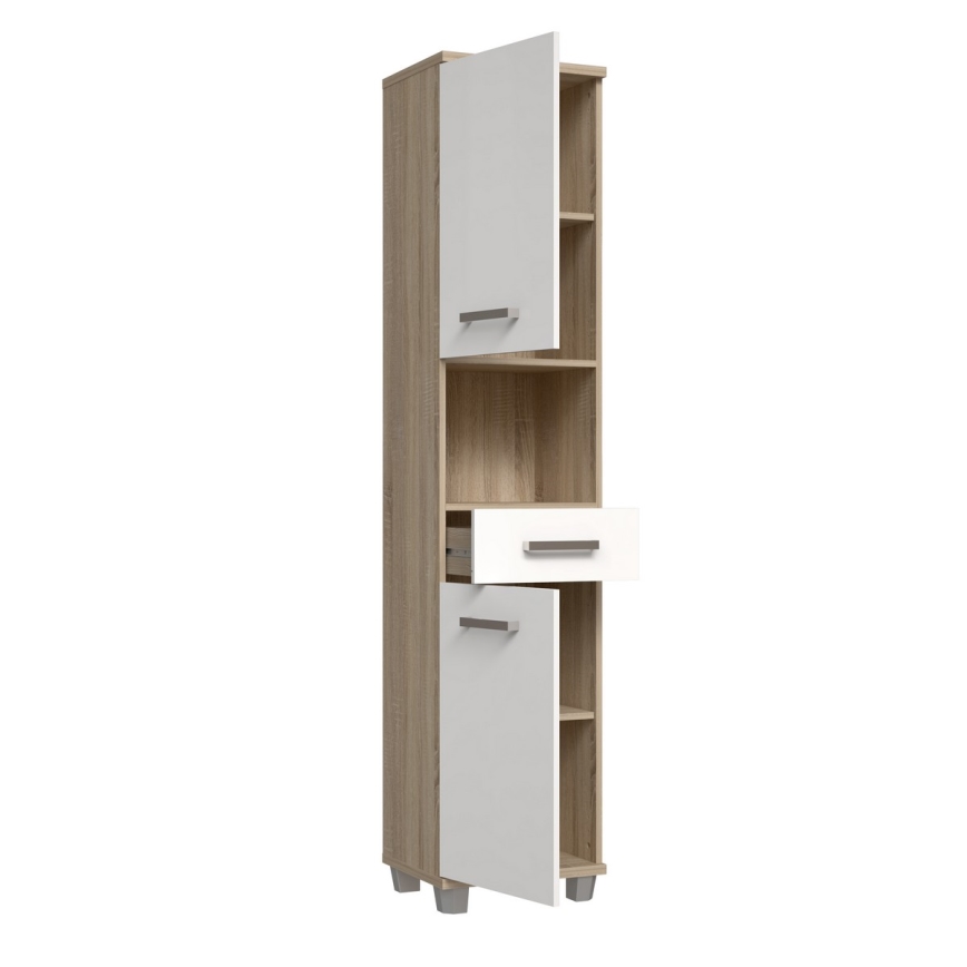 Mueble de baño VENOM blanco/roble sonoma