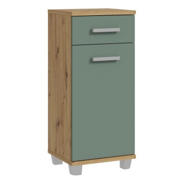 Mueble de baño VENOM en verde/roble Artisan