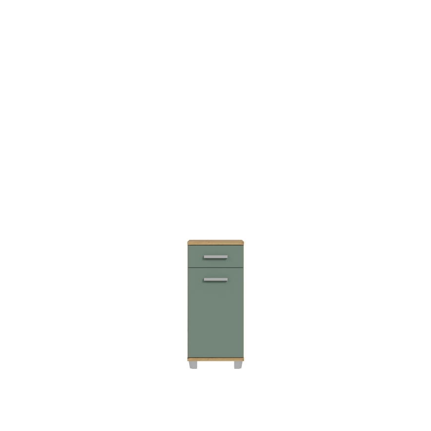 Mueble de baño VENOM en verde/roble Artisan