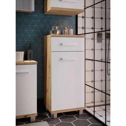 Mueble de baño VENOM gris/roble artisan