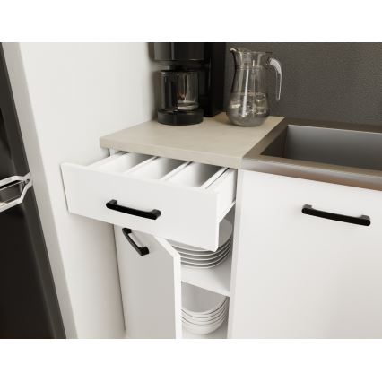 Mueble de cocina ARLEN 180 cm blanco