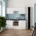 Mueble de cocina CELESTE 180 cm blanco brillante