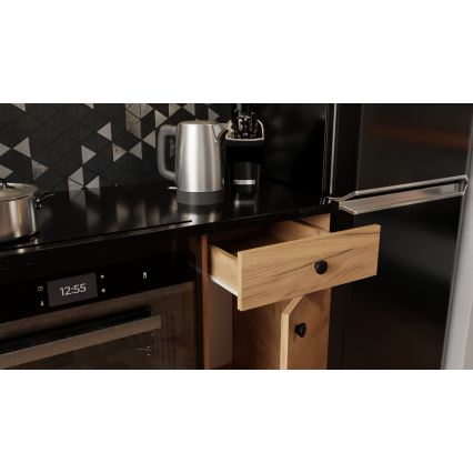 Mueble de cocina CLAIRE 180 cm roble craft