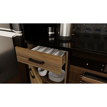 Mueble de cocina JUNE 180 cm, roble