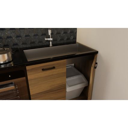 Mueble de cocina JUNE 180 cm, roble