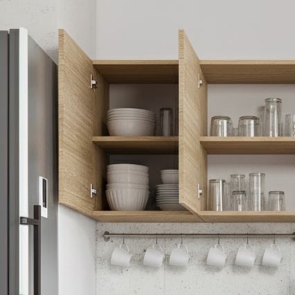 Mueble de cocina PATRICIA 180 cm en roble