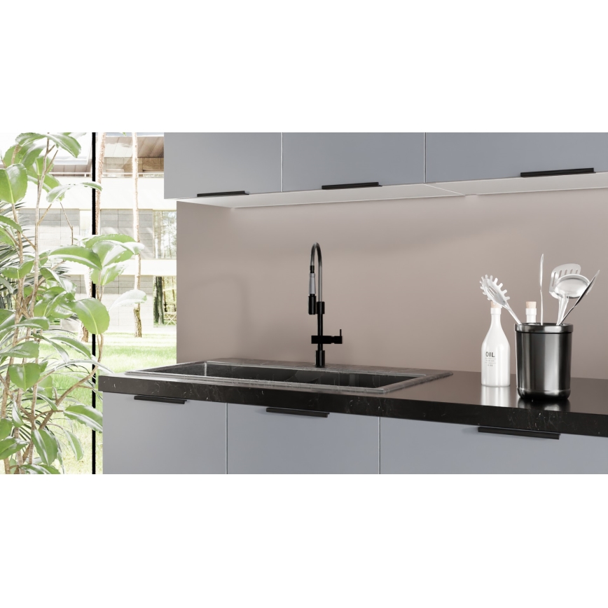 Mueble de cocina PEARL 240 cm, gris