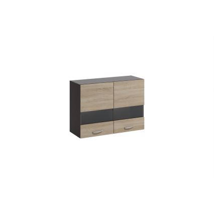 Mueble de cocina VALERIA 180 cm roble sonoma/marrón