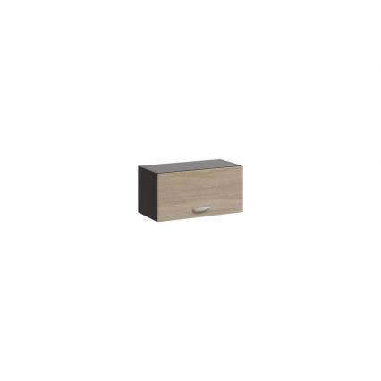 Mueble de cocina VALERIA 240 cm marrón/roble sonoma
