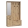 Mueble de entrada con espejo KAVI roble artisan