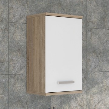 Mueble de pared para baño VENOM, blanco/roble Sonoma