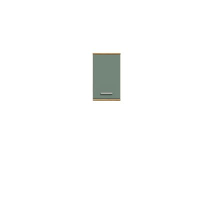 Mueble de pared para baño VENOM verde/roble artisan