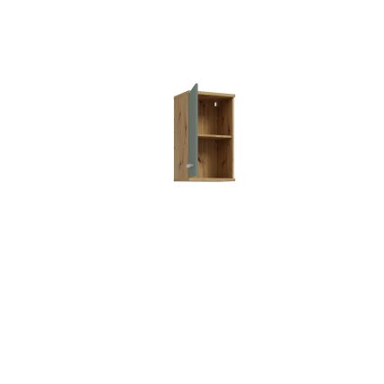 Mueble de pared para baño VENOM verde/roble artisan