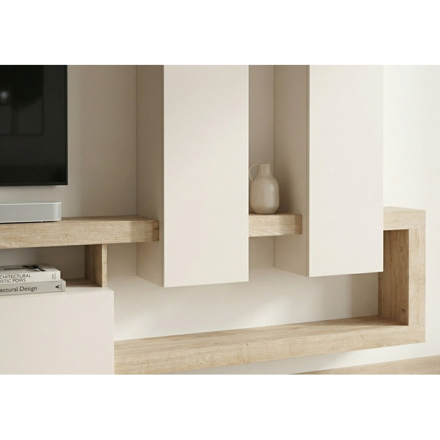 Mueble de salón LENOR cachemira/marrón