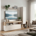Mueble de salón LENOR cachemira/marrón
