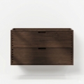 Mueble para lavabo GRIBSKOV 100 cm, marrón/roble