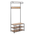 Mueble para recibidor SARON roble/negro
