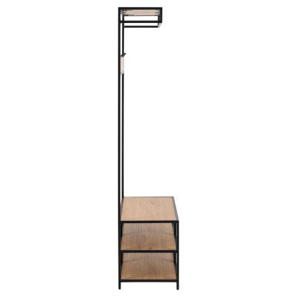Mueble para recibidor SARON roble/negro