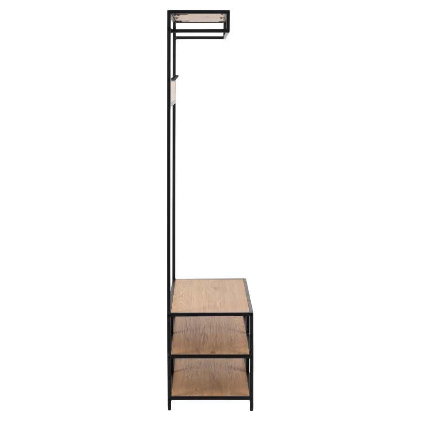 Mueble para recibidor SARON roble/negro