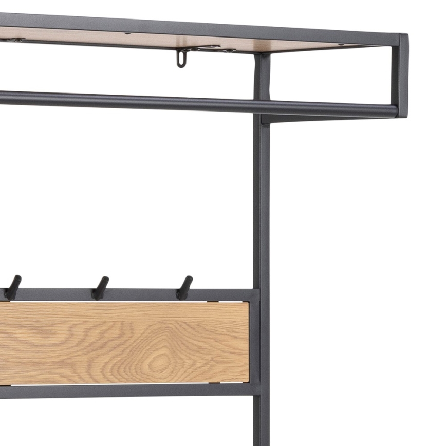 Mueble para recibidor SARON roble/negro