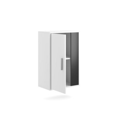 Mueble para salón BRICK blanco/negro