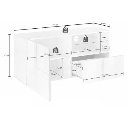 Mueble para TV ARIA antracita