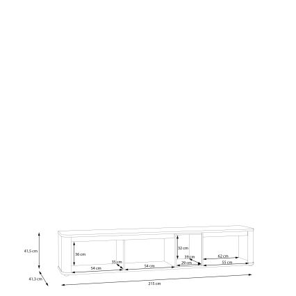 Mueble para TV INAR beige/marrón