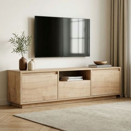Mueble para TV KREDE 160x30 cm roble