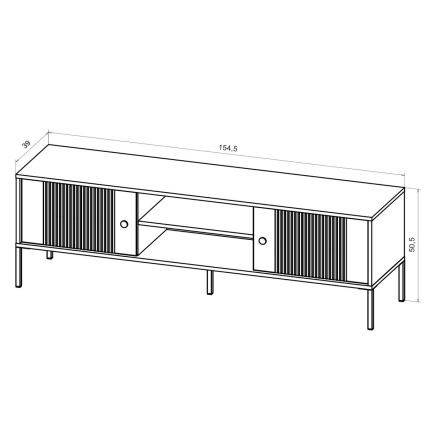 Mueble para TV LUE blanco/negro
