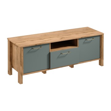 Mueble para TV MENTA 138x49 cm roble wotan/verde