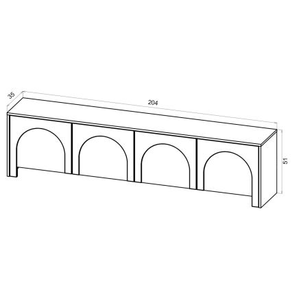 Mueble para TV NIO blanco