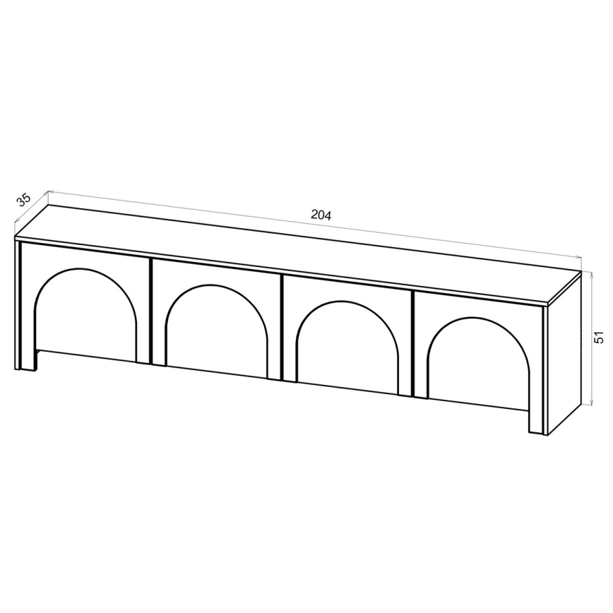Mueble para TV NIO blanco