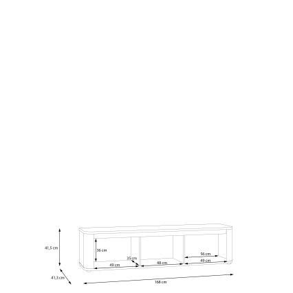 Mueble TV INAR negro