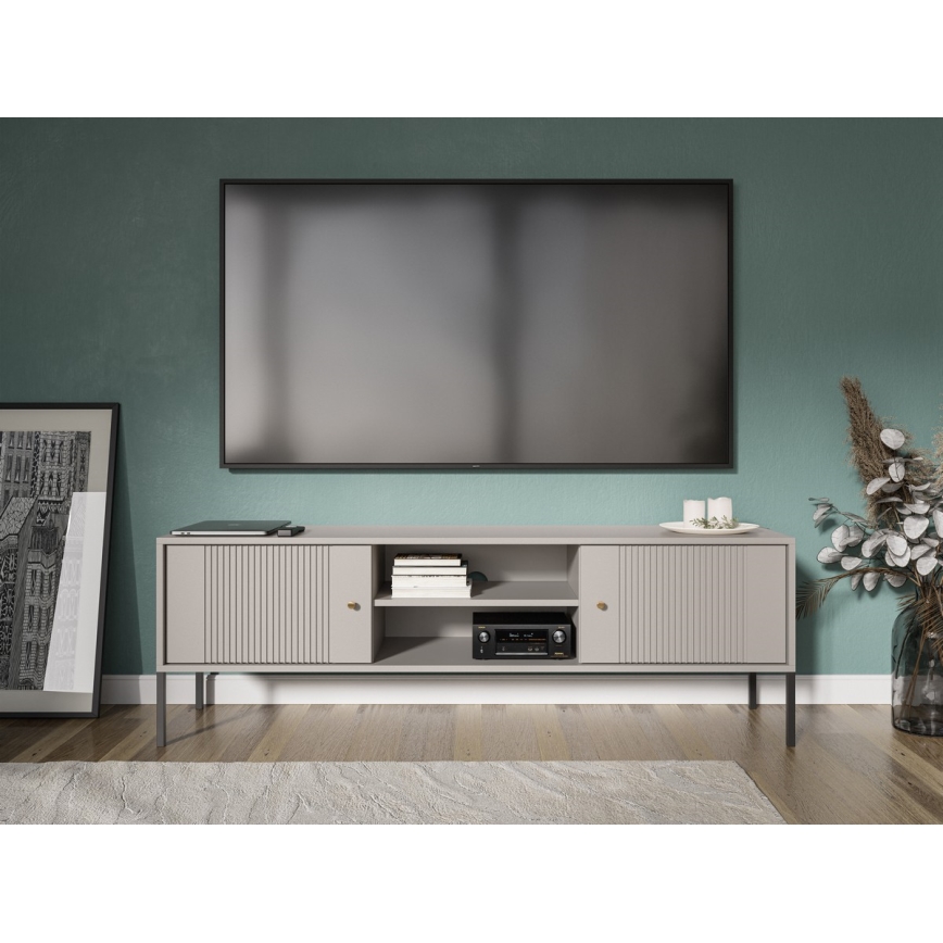 Mueble TV LUE beige/negro