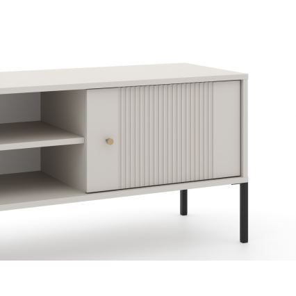 Mueble TV LUE beige/negro