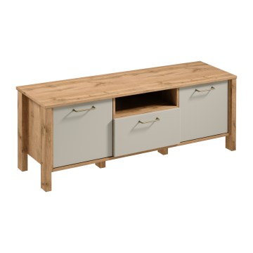 Mueble TV MENTA 138x49 cm roble Wotan/gris