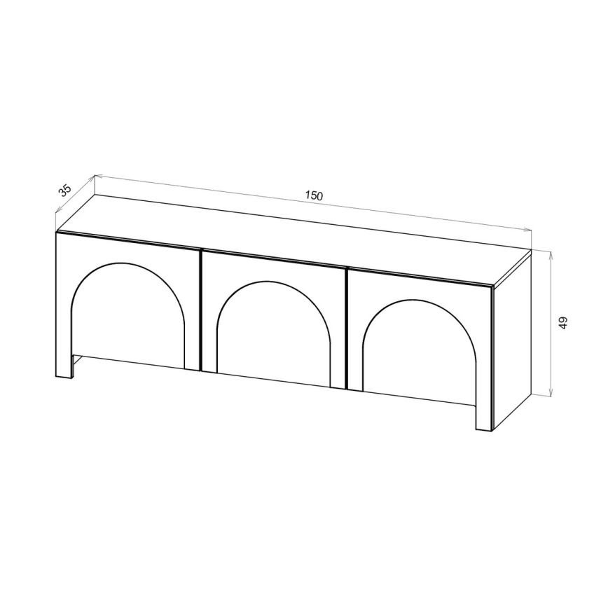 Mueble TV NIO blanco